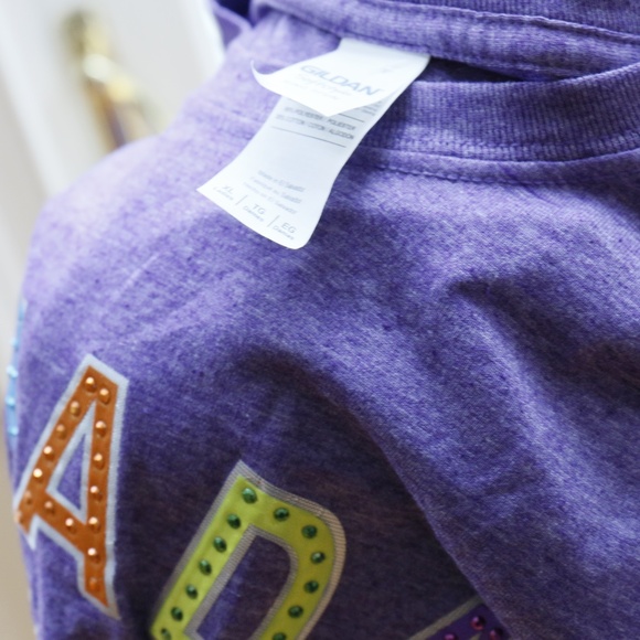 Canada T-shirt Purple with rhinestone size Ladies XL - Picture 4 of 4